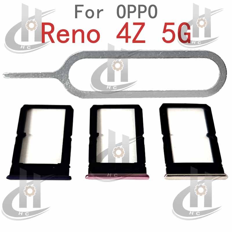 สําหรับOppo Reno 4Z 5Gซิมการ์ดถาดใส่ผู้ถือบัตรReader SDสล็อตอะแดปเตอร์อะไหล่