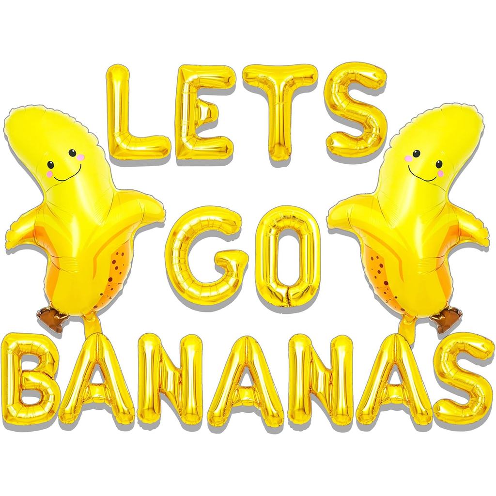Lets Go Bananas Balloons Lets Go Bananas Birthday Decoration Lets Go Bananas Sign Lets Go Bananas Pa