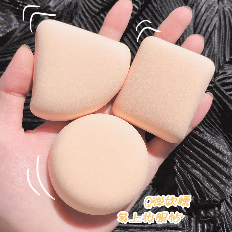 Marshmallow Puff Triangle Makeup Tool Not Easy to Eat Powder Wet Dry Dual Use 123