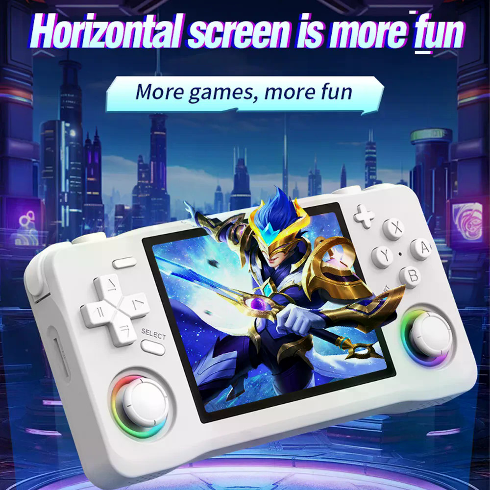ใหม่ XF35H Retro คอนโซลเกมมือถือ Linux ระบบ 3.5 "IPS หน้าจอภูมิทัศน์ 4000mAH อายุการใช้งานแบตเตอรี่ย