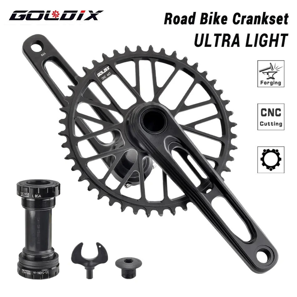 GOLDIX Planthi Jarkyan Crank GXP สามสกรู ขนาด 50-34T Ultra-Light Hollow สำหรับการขับขี่ที่เบาและทรงพลัง