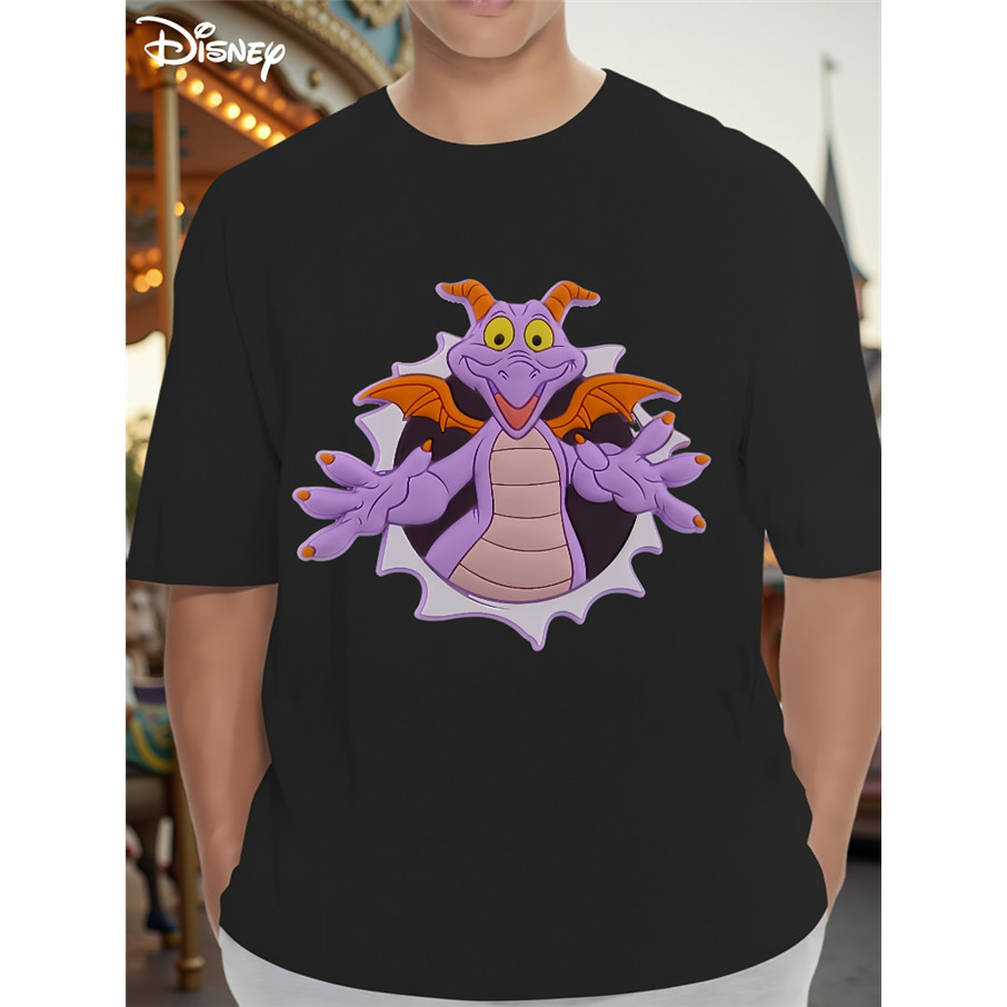 เสื้อยืดผู้ชายลายการ์ตูน Disney Dragon พร้อมเทคโนโลยีระบายอากาศ แรงบันดาลใจจาก Epcot