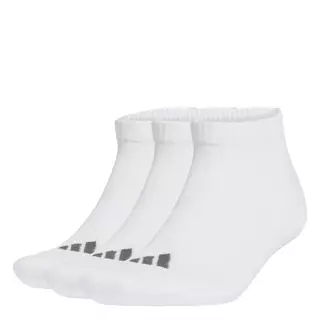 adidas Lifestyle Cushioned Essentials Low Cut Socks 3 Pair Pack Unisex White KR7121