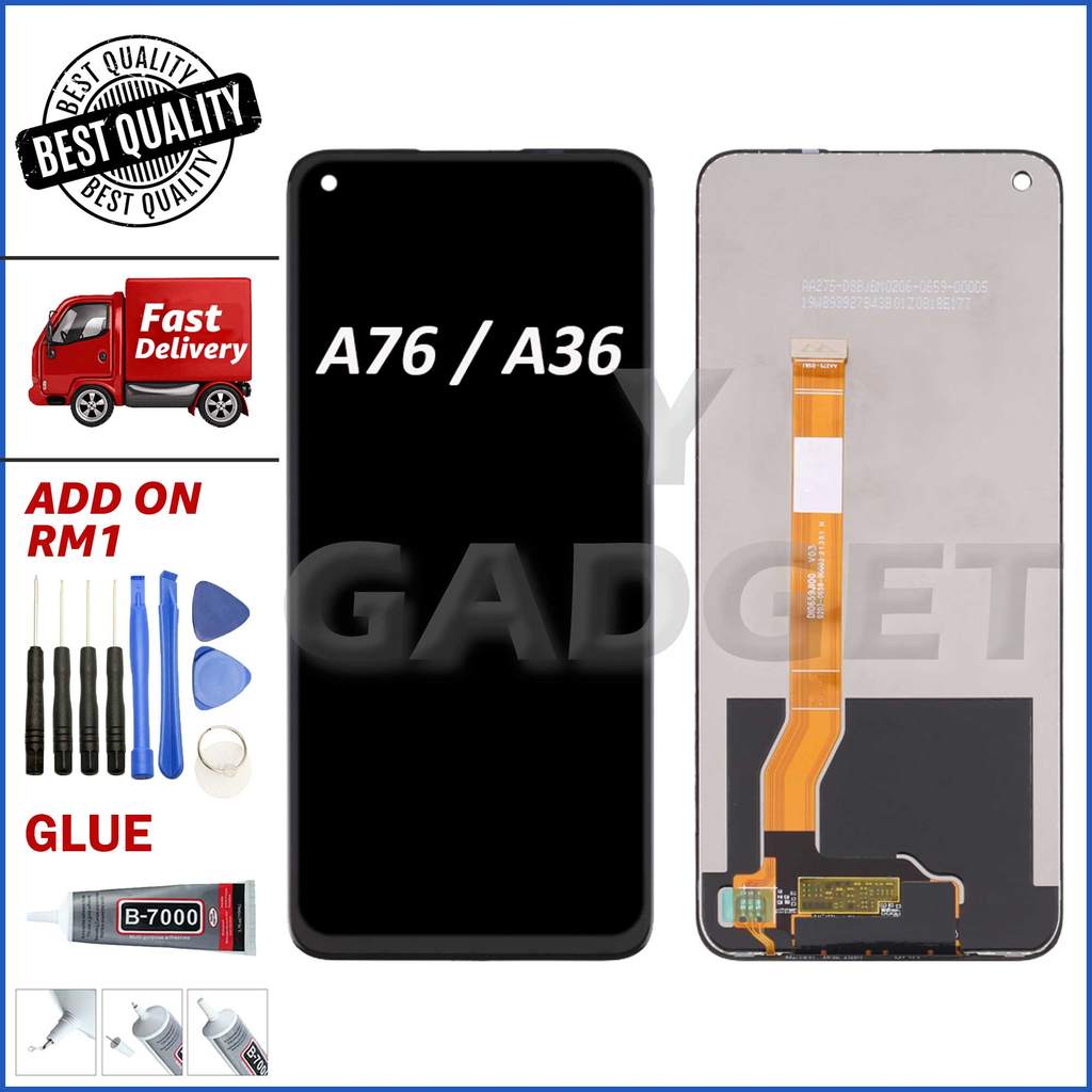 การระบุหน้าจอสัมผัส LCD เข้ากันได้กับ OP A76 / A36