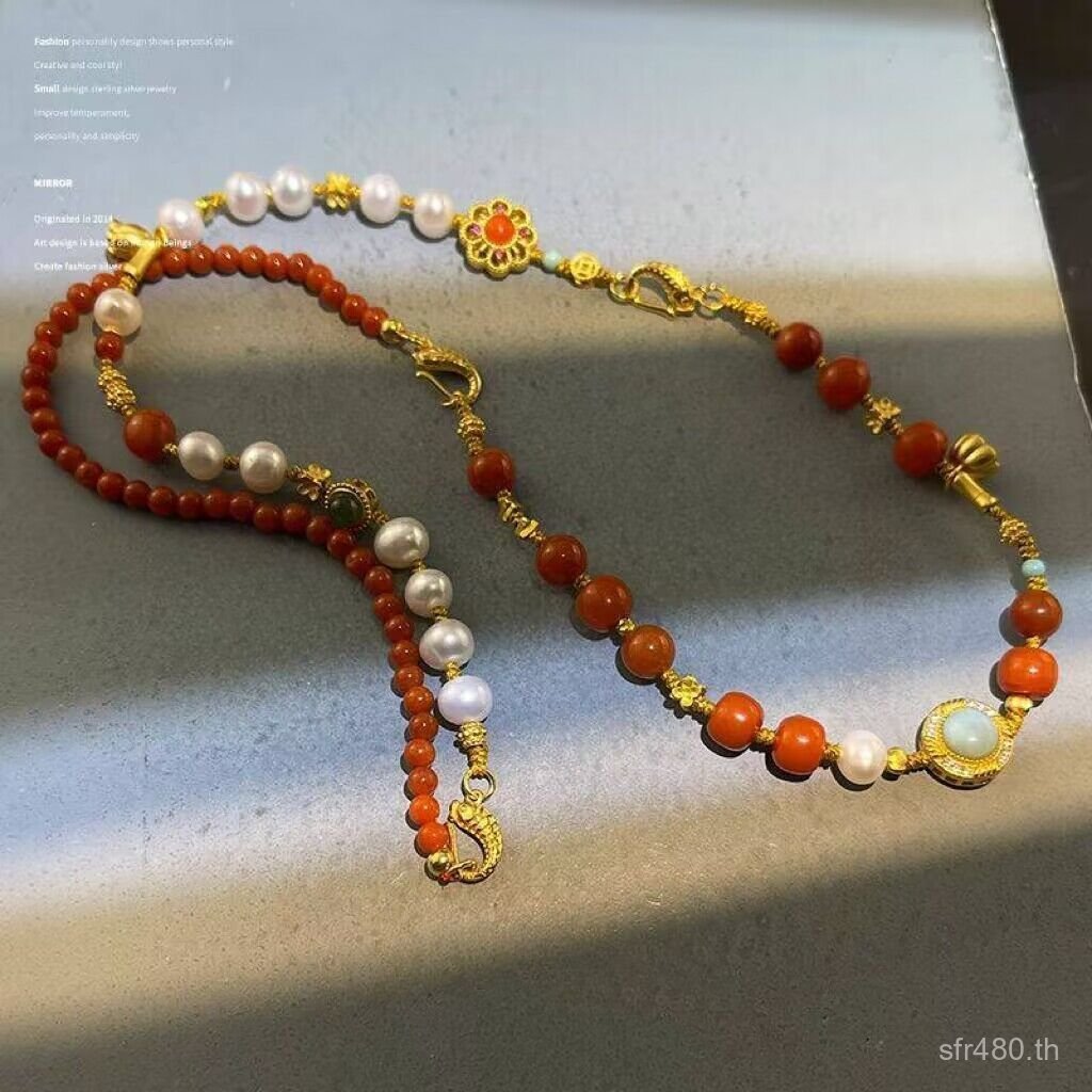 สร้อยคอและจี้เงินสเตอร์ลิง 925 กับไข่มุก สไตล์ใหม่อินเทรนด์จาก Mother-Oyster