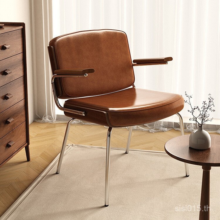 สบาย Influencer Bookstore อเมริกันโต๊ะเก้าอี้ Cafe ร้านอาหาร Retro เดี่ยวเก้าอี้รับประทานอาหารไม้เนื