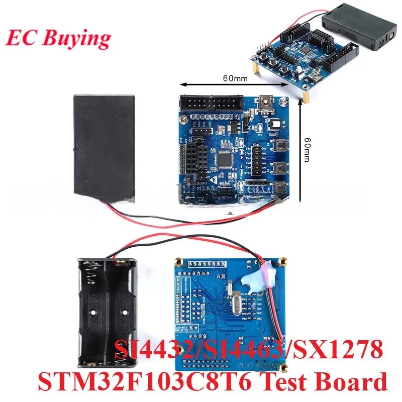 STM32F103C8T6 Wireless Test Development Board SI442/SI4463/SI448/SX1278 SI7021 ไร้สายอุณหภูมิและความ
