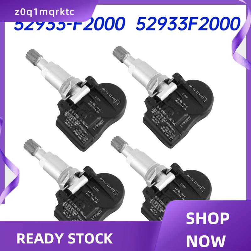 z0q1mqrktc เซ็นเซอร์ความดันยาง TPMS 4 ชิ้น- สําหรับ 2016-2019 52933-F2000 52933-D4100 52933F2000
