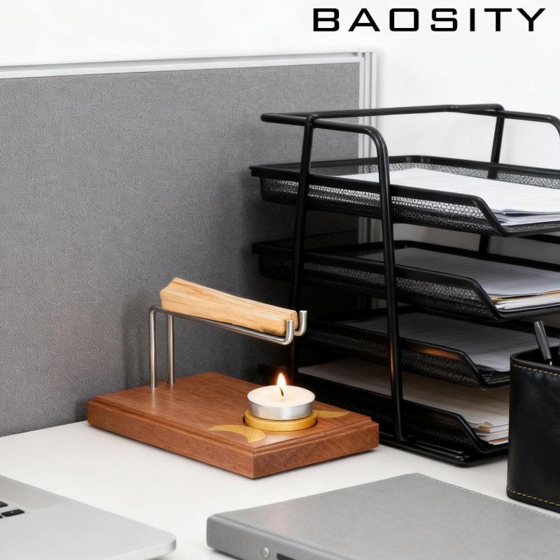 [Baosity] Sage Holder Stable Base สําหรับธูป Sticks ที่วางธูปสําหรับ Burning Sage เชิงเทียนสําหรับห้