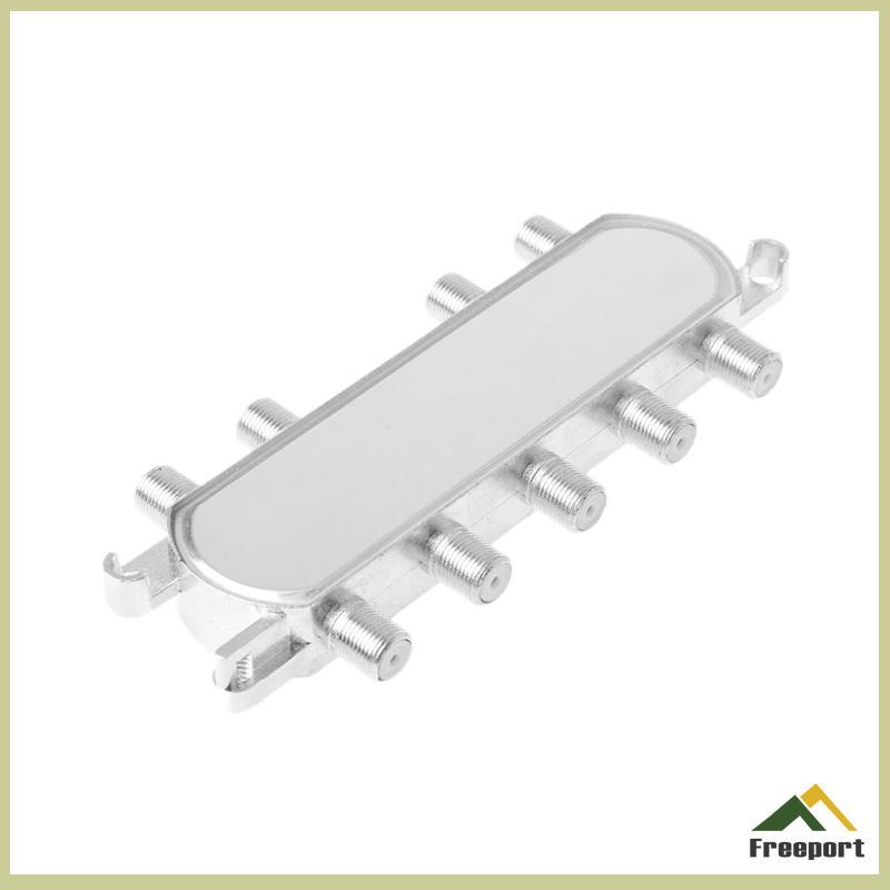 [Szgqmyyx1] 8 Way 5-2400MHz Coaxial Splitter สําหรับ RG6 RG59 Coax Cable HDTV Satellite