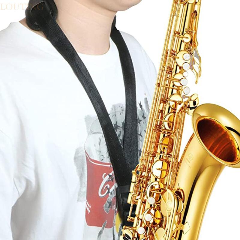 LOUTING แซ็กโซโฟนสายคล้องคอพร้อมเบาะเหมาะสําหรับ Alto Tenor Soprano Oboe Sax