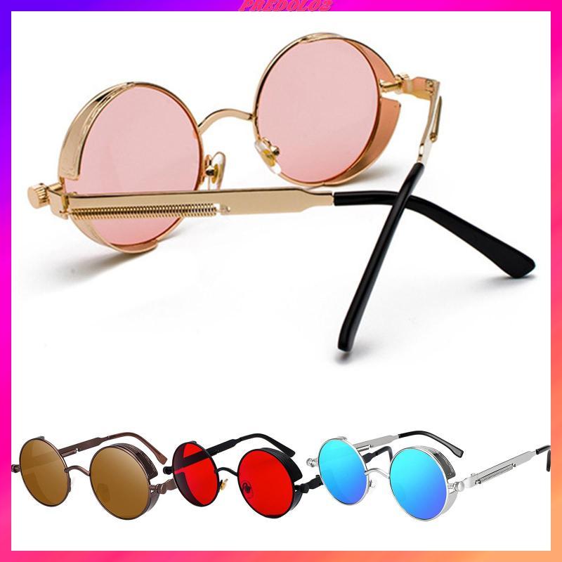 [Predolo2] Steampunk Retro Gothic Style Sunglass Metal with Metal Nose Pads with Skin-Friendly Silic