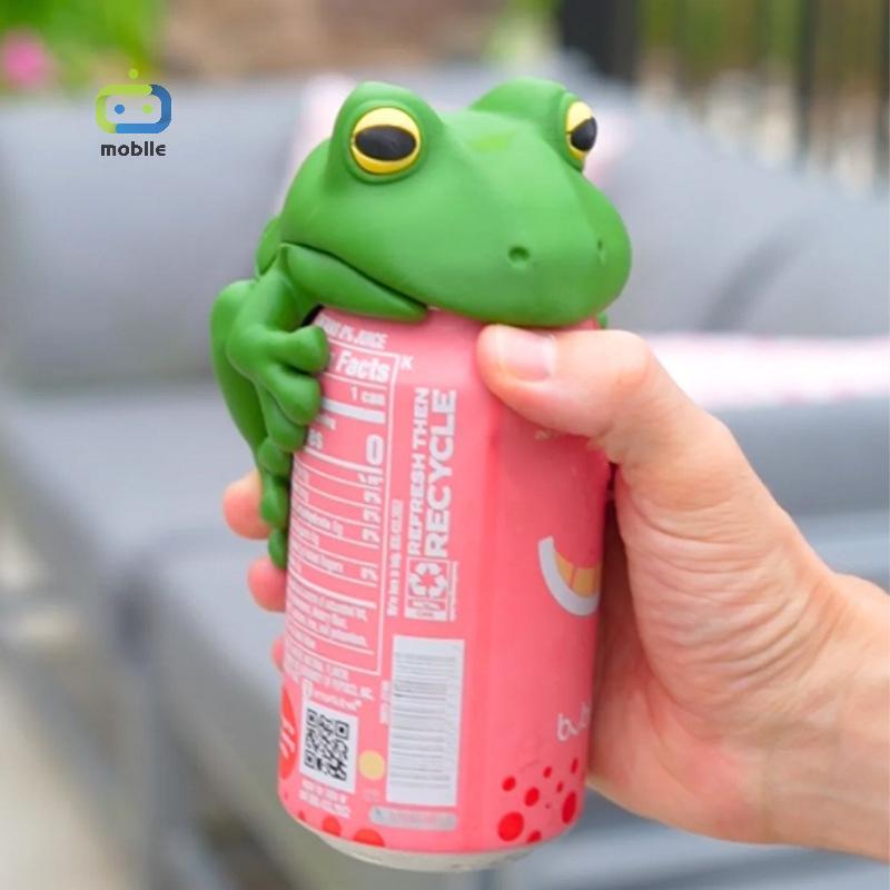[maygood] Fizzy Frog - Frog Can Cover, Frogs Can Topper & Lotus Leaf Pad, Soda Can Lis และ The Lily 