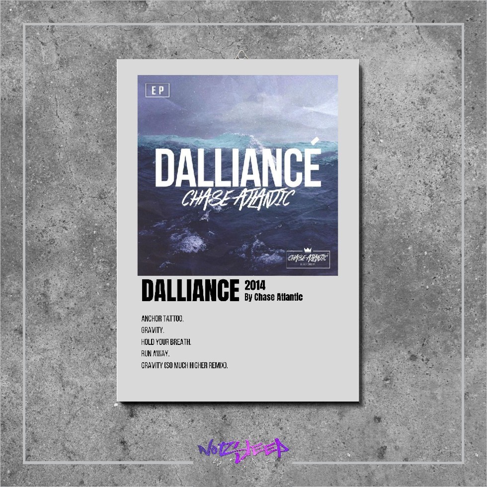 Dalliance Chase Atlantic Music Album Cover Poster โปสเตอร์ไม้