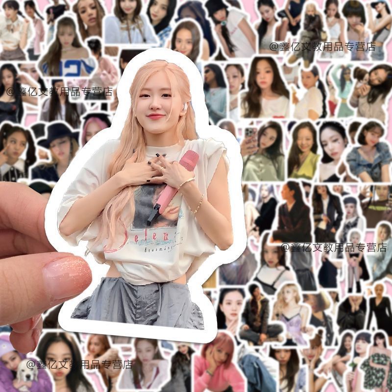 118 สติ๊กเกอร์ BLACKPINK สมาชิกทั้งหมด Lisa Kim Ji-soo Park Chae-young Merchanted Handbook สติ๊กเกอร