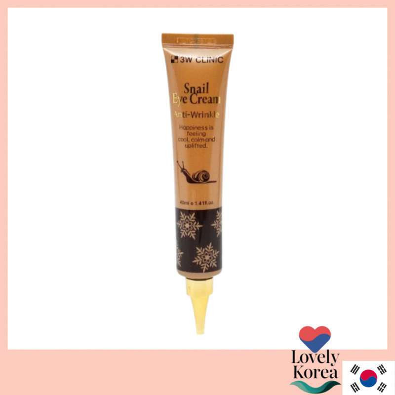 [3W CLINIC] Snail Eye Cream 40ml – Snail Eye Cream for Dark Circles, Fine Lines & Wrinkles