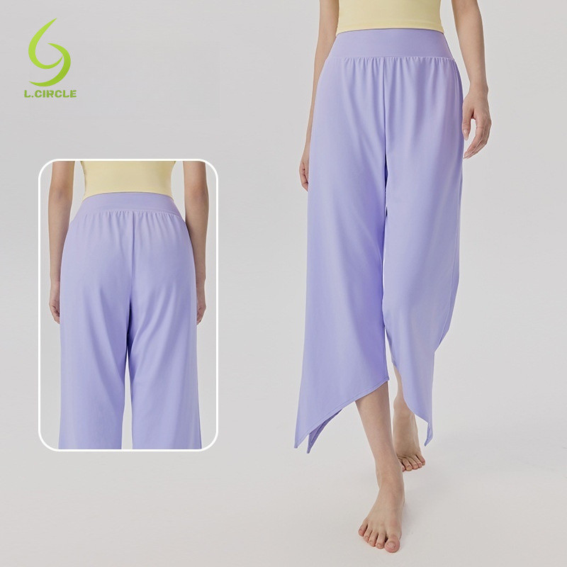 L.CIRCLE Yoga Sport Pant ส้อมเอียงเอวสูง
