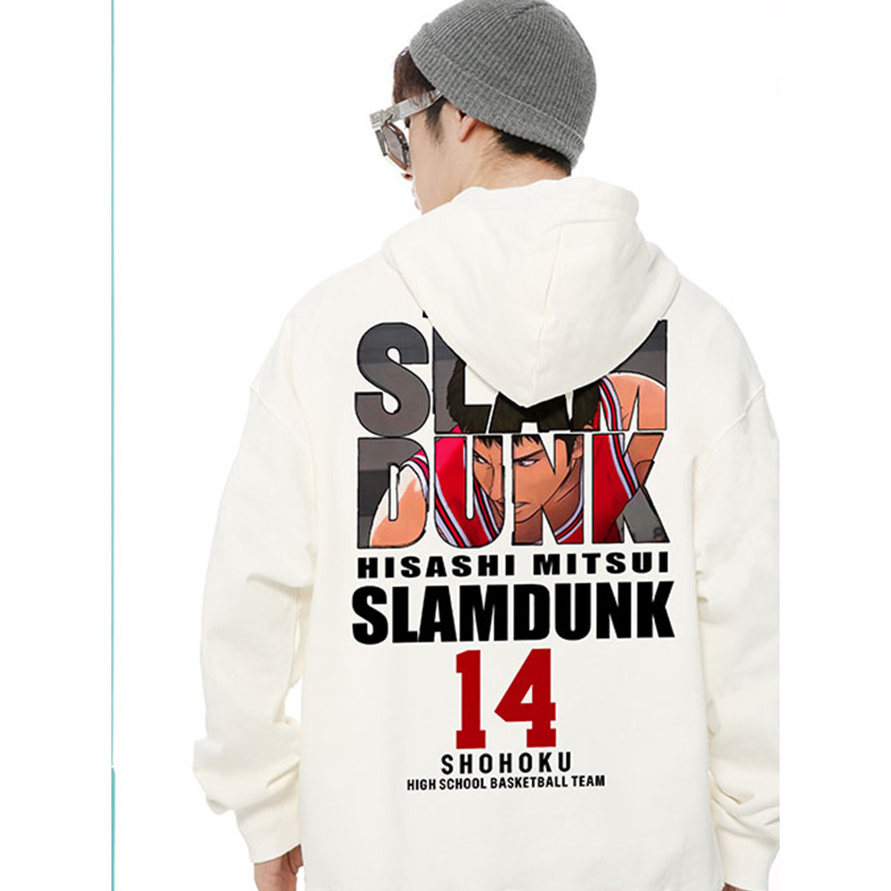 เสื้อสวิตเซอร์ตผู้ชาย Slam Dunk เสื้อสวิตเซอร์ตแขนยาว Sakuragi Flower Road Kaede Ruka