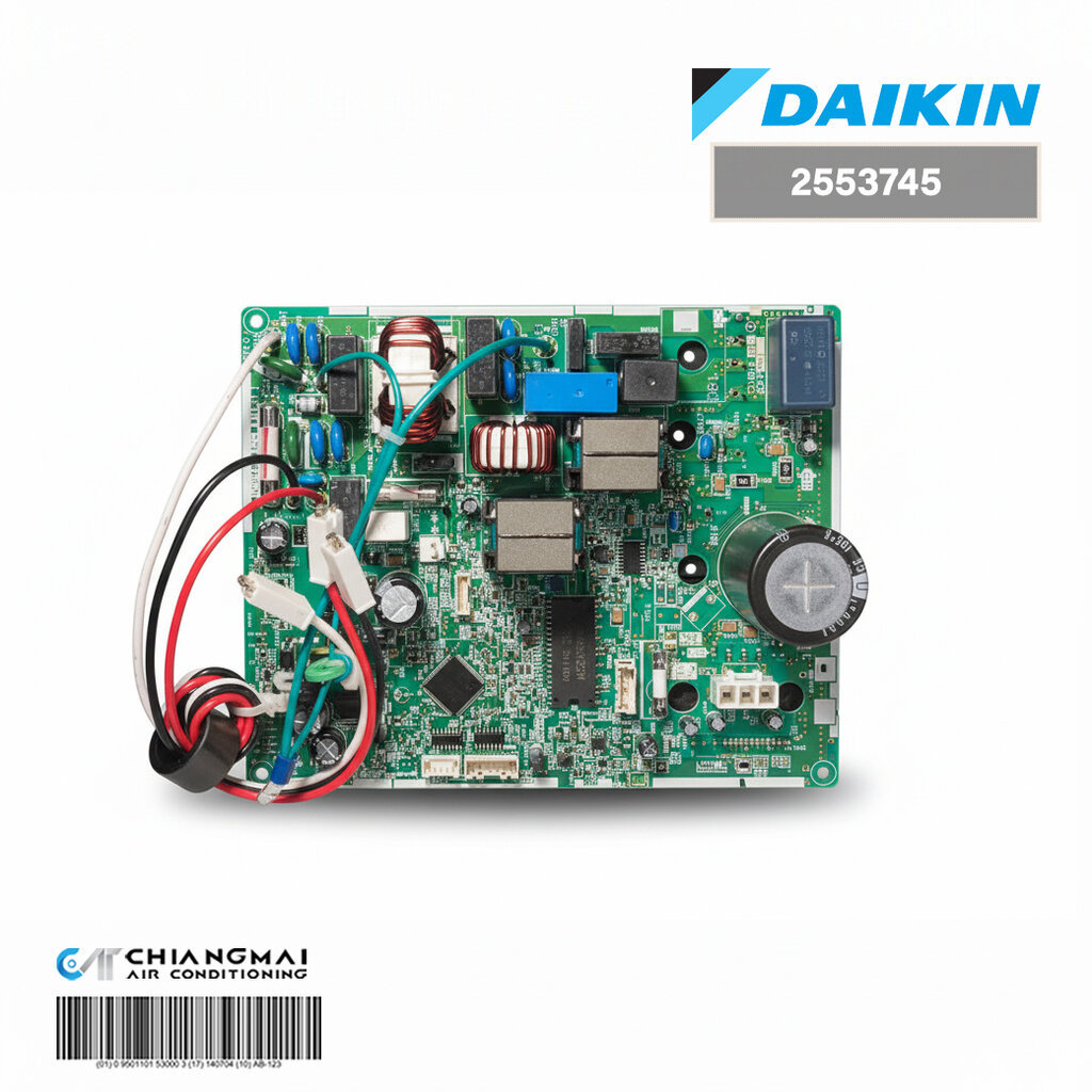 2553745 แผงวงจรแอร์ Daikin แผงบอร์ดแอร์ไดกิ้น แผงบอร์ดคอยล์ร้อน รุ่น RKQ15XV2S อะไหล่แอร์ ของแท้เบิกศูนย์