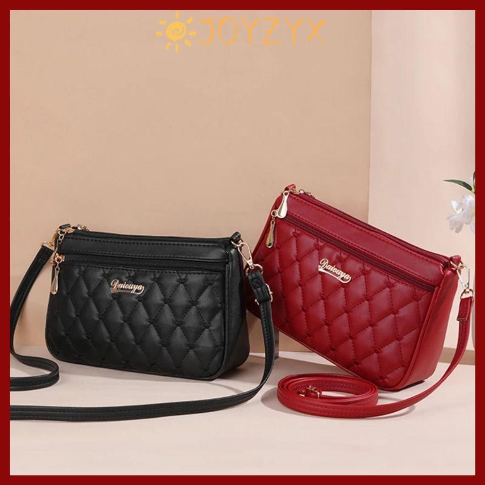 JOYZYX กระเป๋า messenger หนังPU สไตล์crossbody ดีไซน์ขนาดใหญ่ ความจุมาก เหมาะสำหรับผู้หญิง