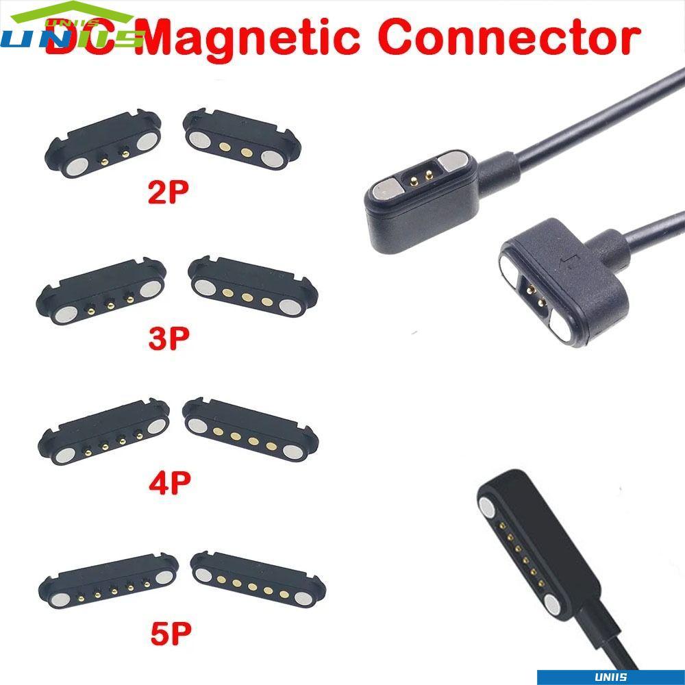 UNIIS DC Magnetic Pogo Pin Connector, 2A กันน้ํา Pogopin Magnetic Connector, 2Pin 3Pin 4Pin 5Pin Hig