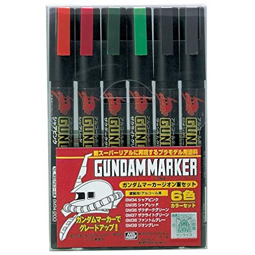 GSI Creos Gundam Marker GMS108 Zeon Army 6 Color Set