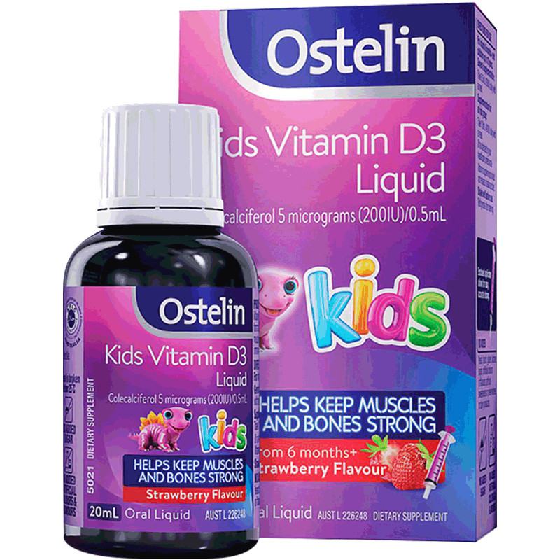 [Easy Buy One Piece] อาหารเสริมแคลเซียมสําหรับทารก Ostelin vd3 หยด 20ml