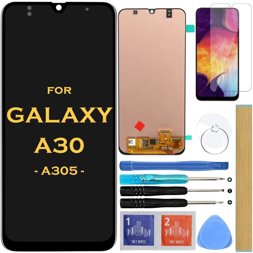 เปลี่ยนหน้าจอจอแสดงผล LCD Touch Digitizer Assembly สําหรับ Samsung Galaxy A30 2019 A305 A305F/A305A/