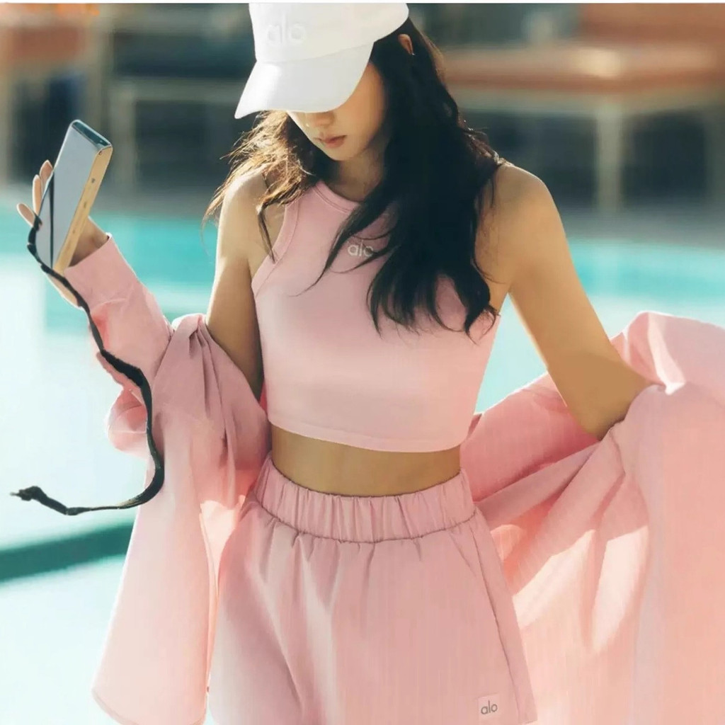 Alo yoga เสื้อกั๊กโยคะฟิตเนสสตรี