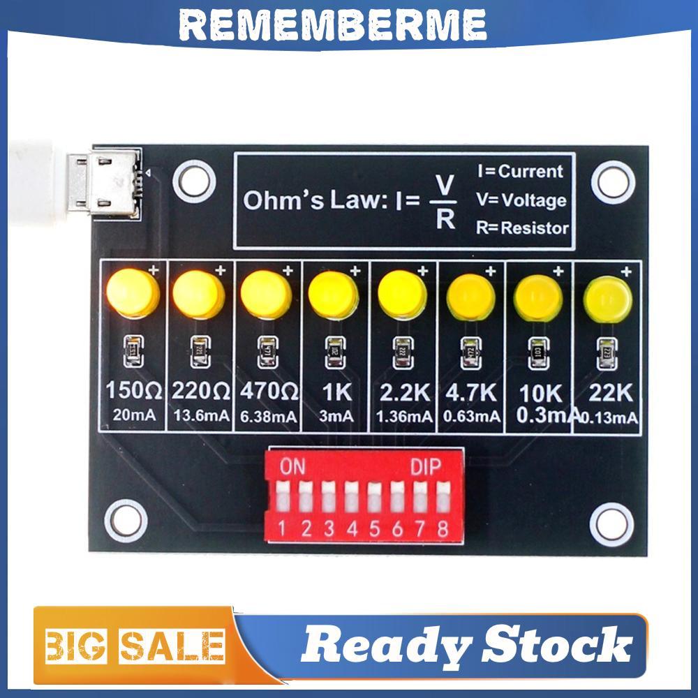 Ohms Law Soldering Practice Kit บอร์ดการเรียนรู้ตัวต้านทาน