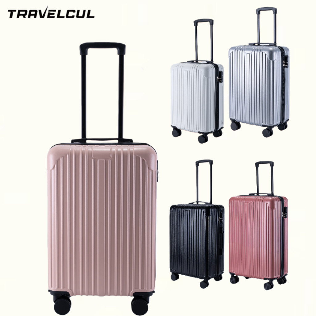 【สต็อกไทยพร้อมส่ง】TRAVELCUL กระเป๋าเดินทางราคาประหยัด,วัสดุ ABS + PC,กระเป๋าเดินทางที่จำเป็นสำหรับการเดินทางระยะสั้น，กระเป๋าเดินทางราคาถูก