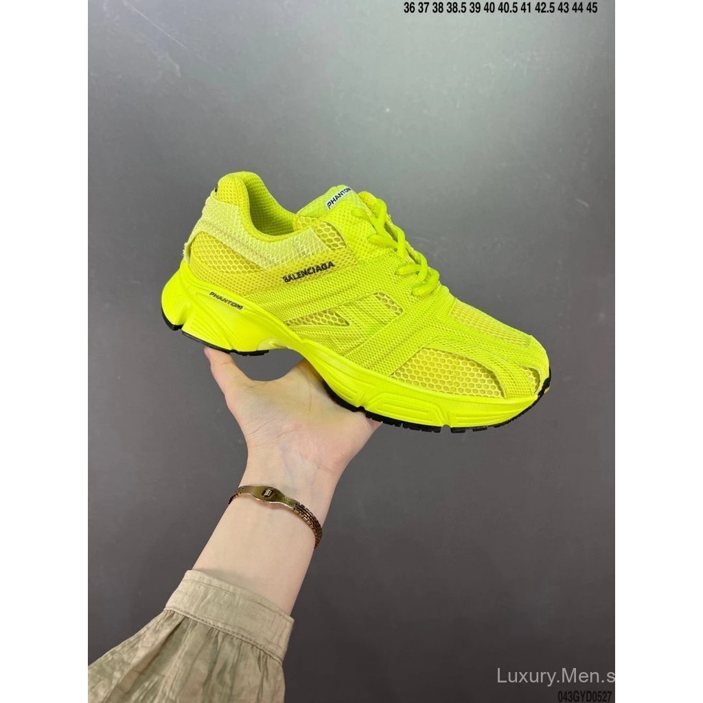 .1:1ParisBALEN@C1AG Phantom Trainer Low-Top Sneaker"White/Black" Long Loun Series All-Field Games