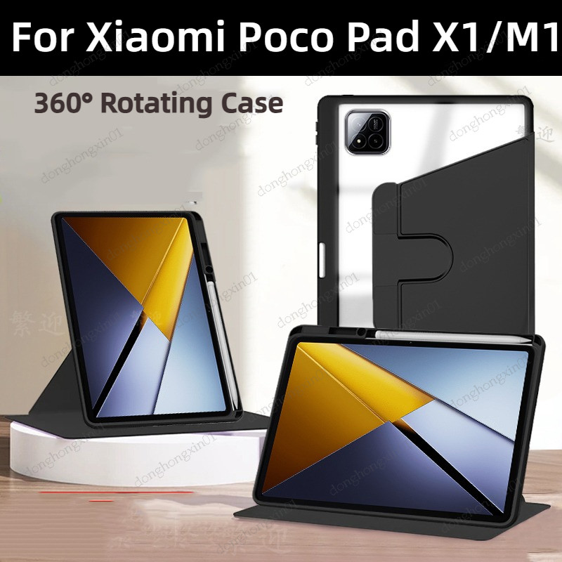 360° หมุนสําหรับ Xiaomi Poco Pad X1 11.2 นิ้ว 2025 พร้อมปากกา X1 M1 360 องศาป้องกันสําหรับ Xiaomi Po