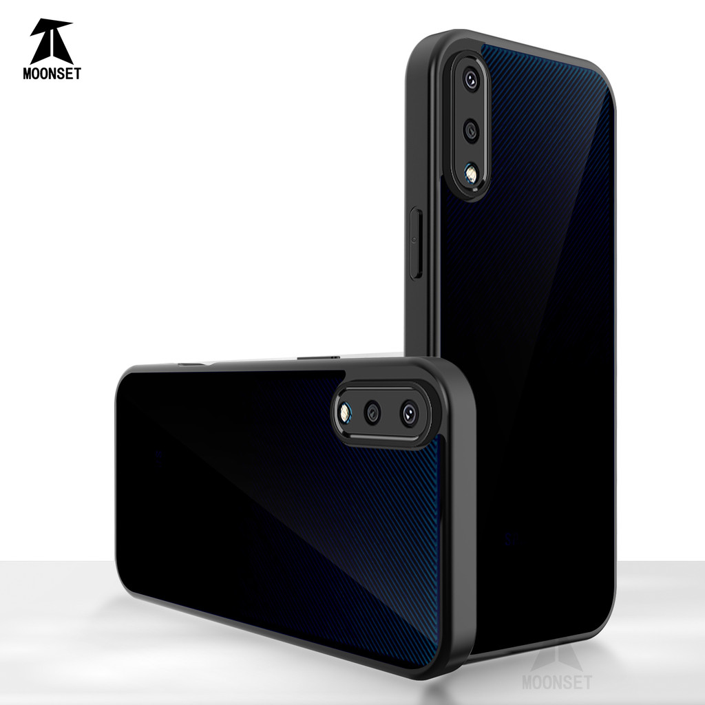 สําหรับ Samsung Galaxy A02 / M02 กรณีโปร่งแสง Hard Back Skin-Feel Soft TPU กรอบกันกระแทก Slim บางฝาค