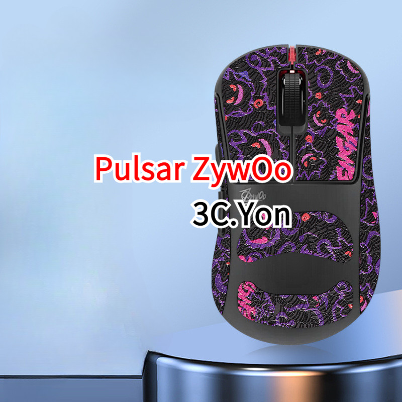Mouse Grip Pulsar ZywOo เมาส์สําหรับเล่นเกมไร้สาย Anti-Slip Skin Gaming Gears สติกเกอร์ด้านข้างแผ่นด