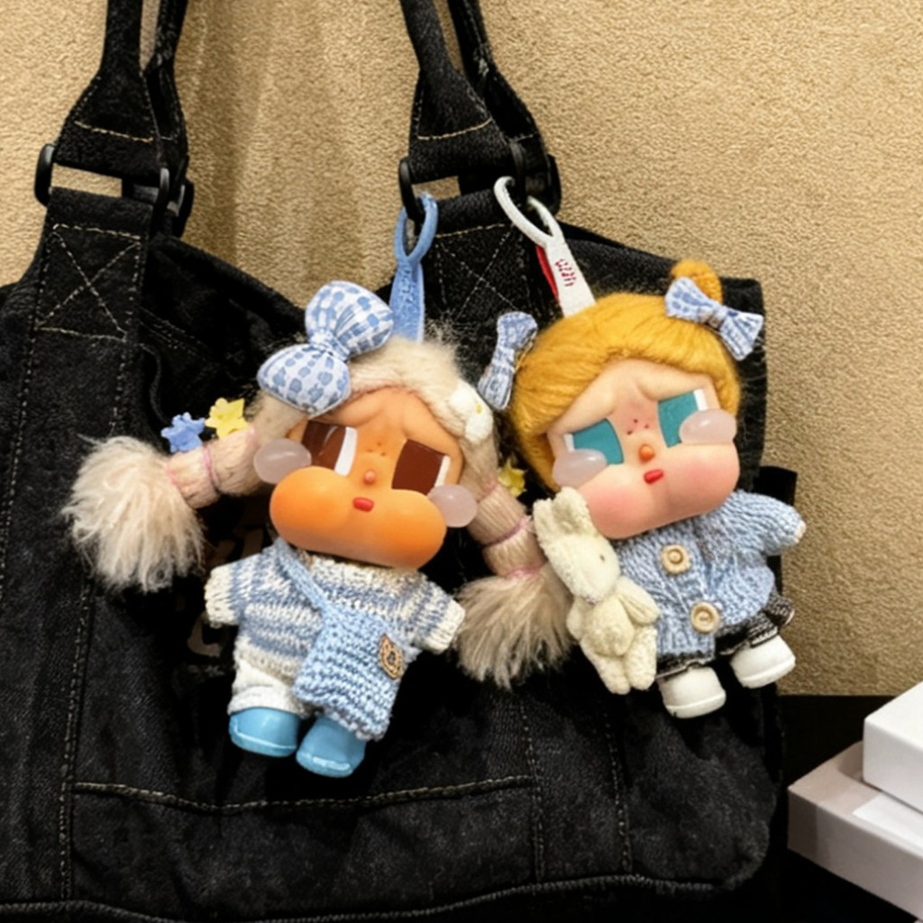 เสื้อผ้าตุ๊กตา สําหรับ CRYBABY Vacation Mode On เสื้อกันหนาวชุดรองเท้าสําหรับ labubu 3.0 ชุดตุ๊กตาอุ