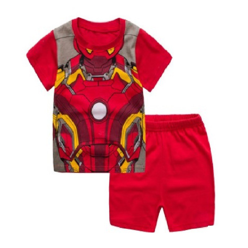 ชุดนอน ลายกัปตันอเมริกา แฟชั่นฤดูร้อน สําหรับเด็กผู้ชาย ASD389