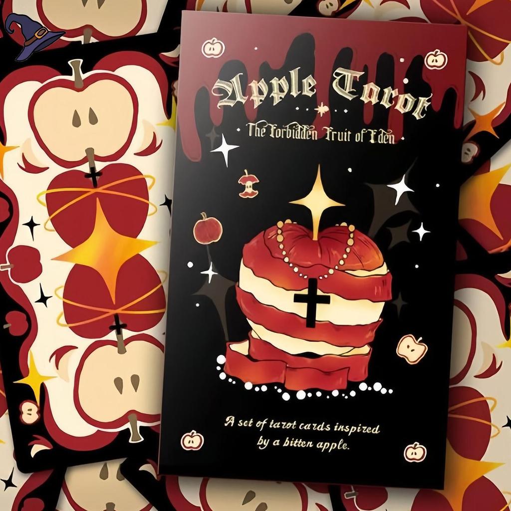 เริ่มต้น Tarot Deck แบบพกพา Oracle การ์ด Fortune Telling Deck 79 ชิ้น Divination Oracle เกมสําหรับคร