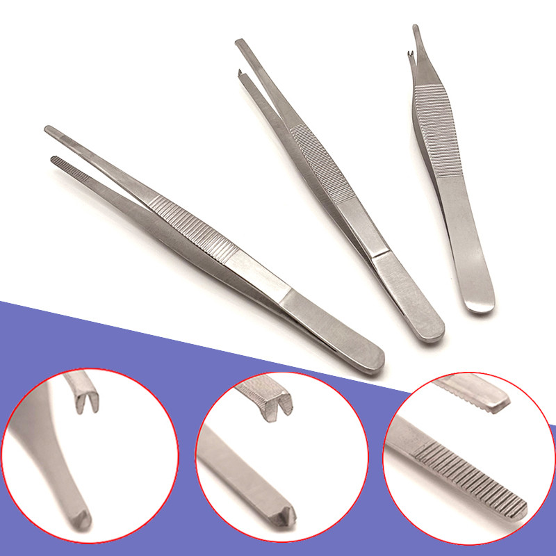 Adson เนื้อเยื่อคีมสําหรับ Rhinoplasty Oculoศัลยกรรมพลาสติก Precision กระดูกอ่อน Thumb Forceps ศัลยก