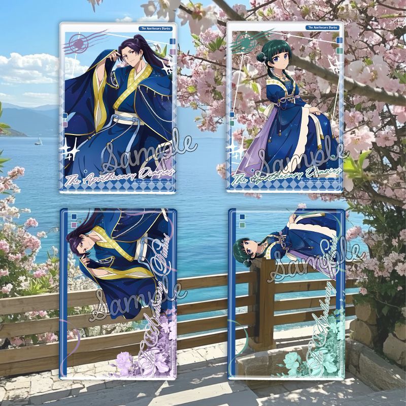 Maomao Jinshi KeyChain ผู้ชาย Apothecary Diaries พวงกุญแจผู้หญิง Starry Sky อะคริลิคแหวนการ์ดโปร่งใส