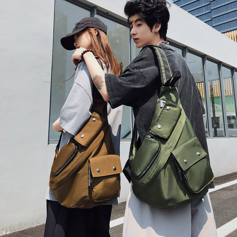 ผู้ชาย ผู้สื่อสาร กระเป๋ากันน้ําขี่จักรยานกระเป๋าเป้สะพายหลังเดินทางกลางแจ้งความจุขนาดใหญ่กระเป๋าสะพาย