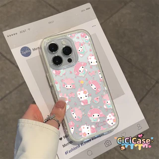 Hello Kitty My Melody น่ารัก เคสโทรศัพท์ เคสไอโฟน 17 16 สำหรับ iPhone 12 13 15 11 17 16 14 Pro Max 17AIR 16 15 14 Plus