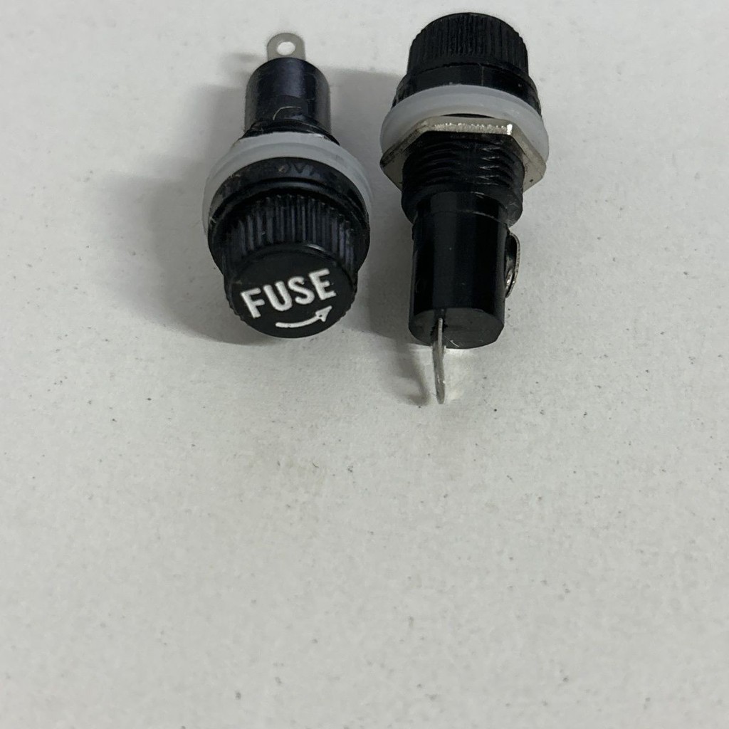 FUSE FUSE Holder FUSE Tube Holder FUSE Base 5 * 20mm Black Knob Glass Tube