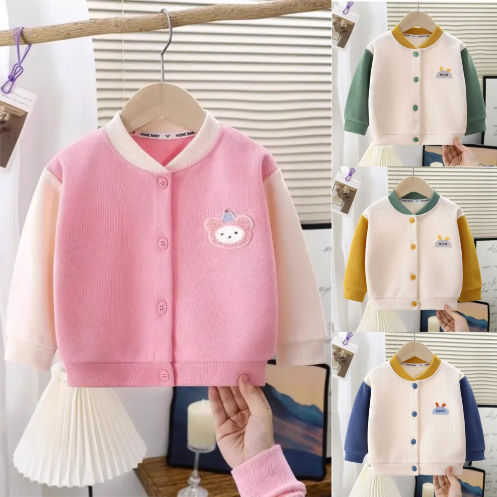 เสื้อโค้ทเด็ก ฤดูใบไม้ร่วง/ฤดูหนาว สไตล์เกาหลี ล่าสุด จัดส่งจากประเทศไทย