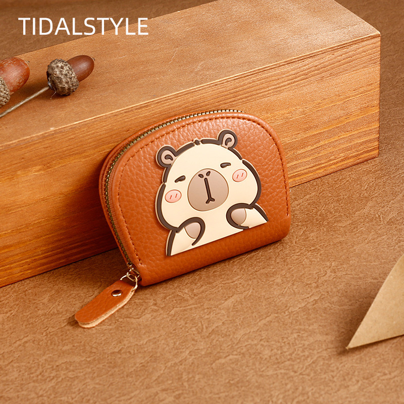 การ์ตูน Capybara Kabara Mini Multi-Card Organizer พกพาสะดวก