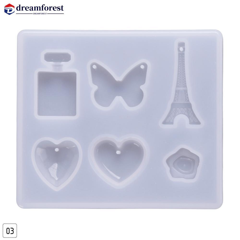 DFS 1PC DIY สร้อยคอ Pendent ซิลิโคน Mould เรซิ่นหัตถกรรมเครื่องประดับทําแม่พิมพ์ตกแต่ง
