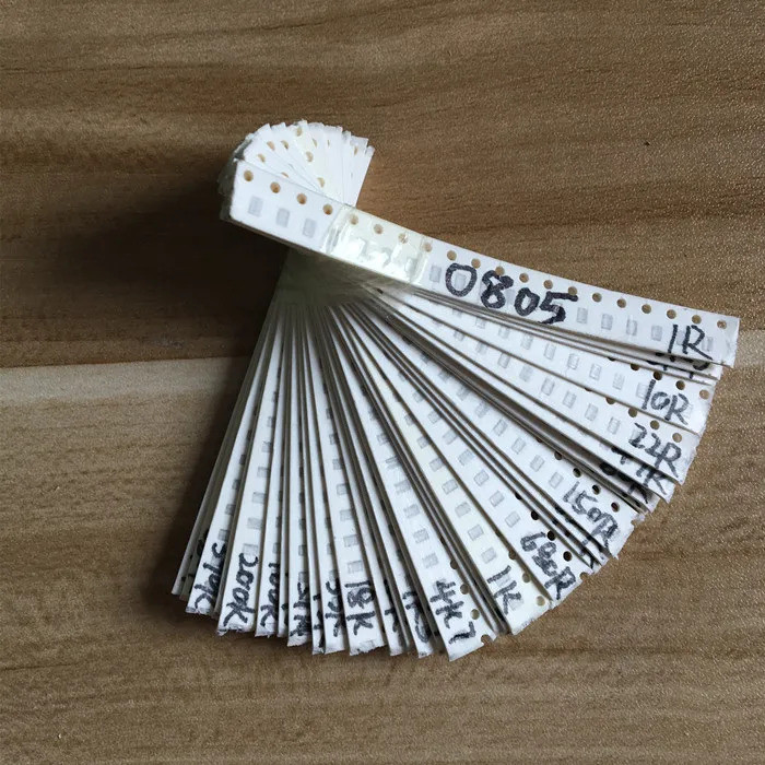 2000pcs 0805 SMD Resistor Kit ชุดสารพัน 1ohm-1M โอห์ม 5% 80valuesX 25 ชิ้น = 2000 ชิ้นตัวอย่างชุด