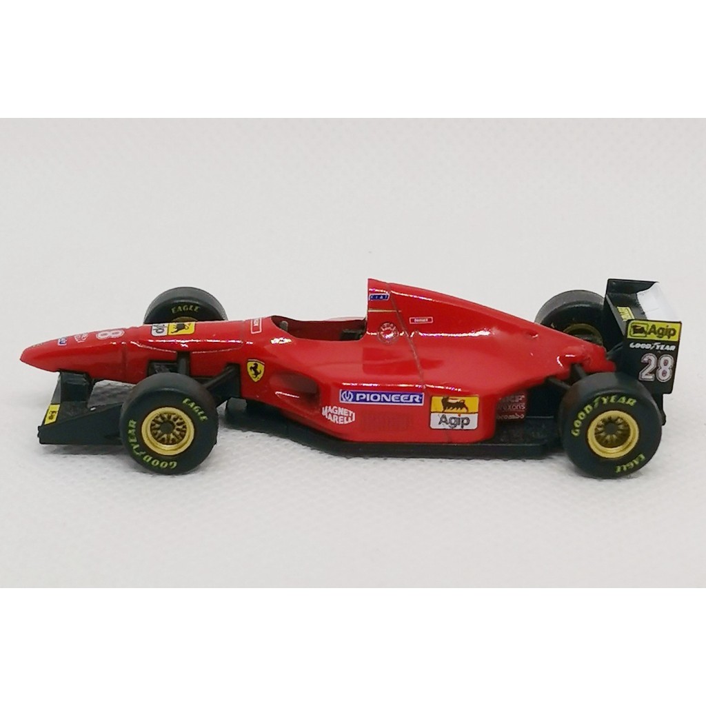 [สต๊อกพร้อม] 1/64 Jingshang Ferrari 412T1 Formula One F1 Alloy Assembled Car Model 1994 Borg Chariot