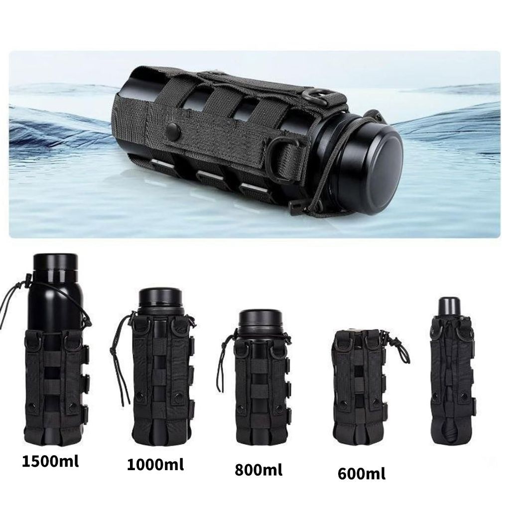 สายคล้องขวดน้ำแบบปรับได้ - เข็มขัดพกพาสำหรับการเดินป่าและท่องเที่ยว - รูปที่ 2