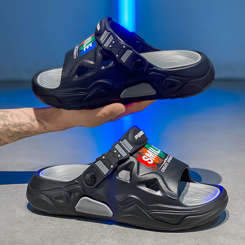 ผู้ชายรองเท้าแตะแฟชั่นรองเท้าแตะรองเท้าแตะหนาSoledรองเท้าแตะEVA